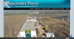 Desktop Screenshot of maquinariapavon.com